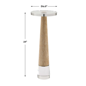   Conical Travertin Drink Table | Oroa.com