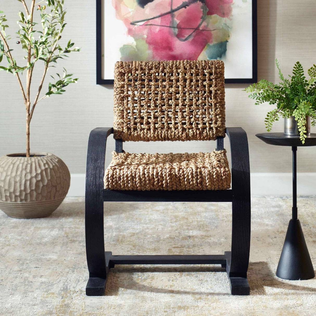   Water Hyacinth Bohemian Dining Chair | Oroa.com