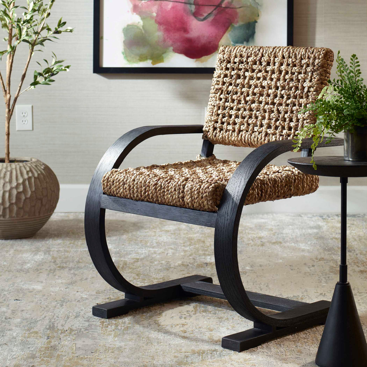   Water Hyacinth Bohemian Dining Chair | Oroa.com