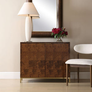   Burl Wood 2-Door Cabinet | Oroa.com