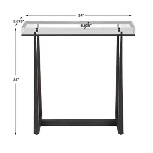   Crystal Top Accent Table | Oroa.com