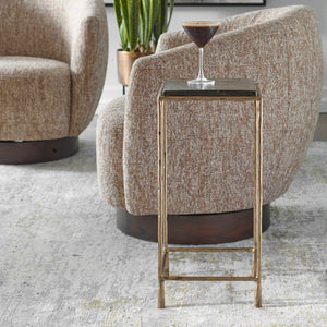   Cast Glass Square Accent Table | Oroa.com
