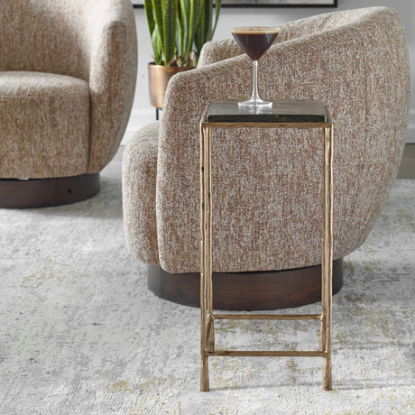   Cast Glass Square Accent Table | Oroa.com