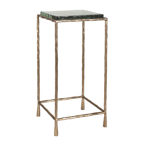   Cast Glass Square Accent Table | Oroa.com