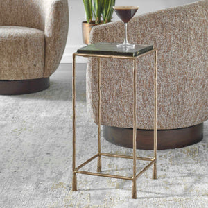  Cast Glass Square Accent Table | Oroa.com