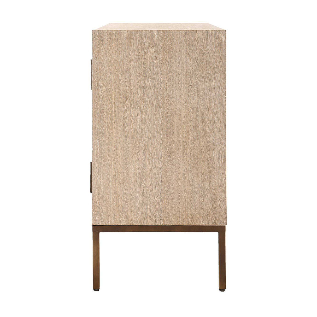   Cream Geometric 2-Door Cabinet | Oroa.com
