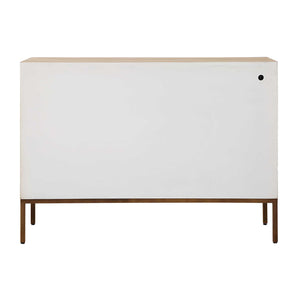   Cream Geometric 2-Door Cabinet | Oroa.com