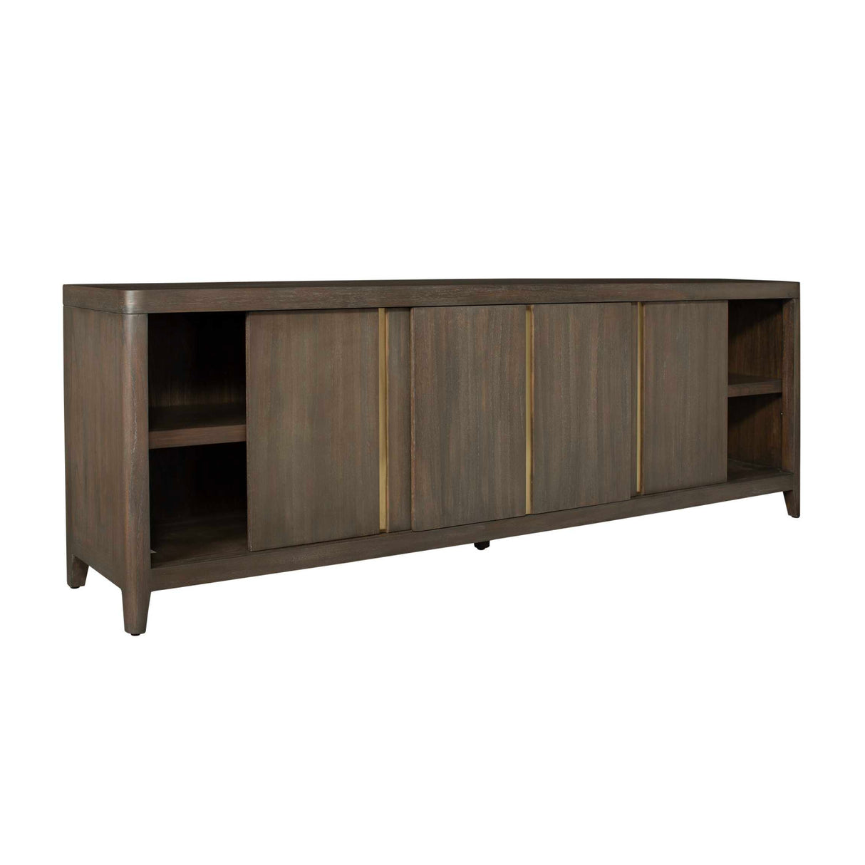   Walnut Sliding-Door Consile Cabinet | Oroa.com
