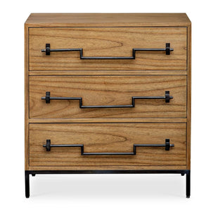   Mango Wood 3-Drawer Accent Chest | Oroa.com