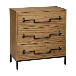   Mango Wood 3-Drawer Accent Chest | Oroa.com