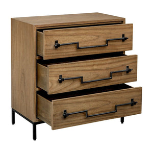   Mango Wood 3-Drawer Accent Chest | Oroa.com