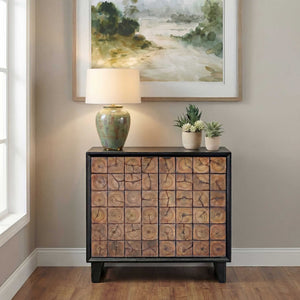   Wooden 2-Door Grid Cabinet | Oroa.com