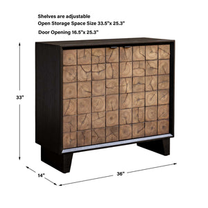  Wooden 2-Door Grid Cabinet | Oroa.com