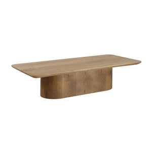   Solid Oak Minimalist Coffee Table | Oroa.com