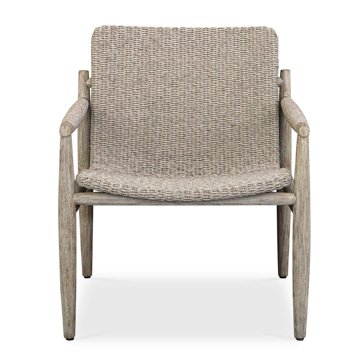   Beige Wicker Outdoor Lounge Chair | Oroa.com