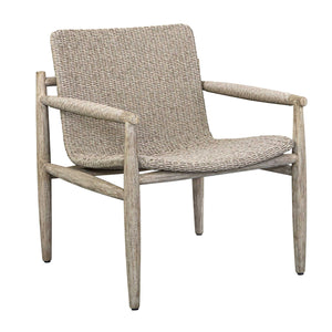   Beige Wicker Outdoor Lounge Chair | Oroa.com
