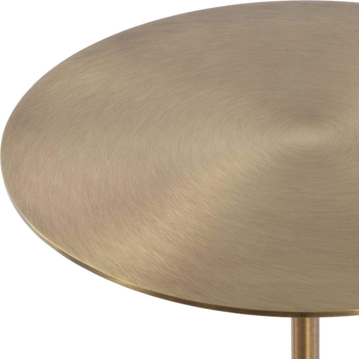   Brushed Brass Pedestal Drink Table | Oroa.com