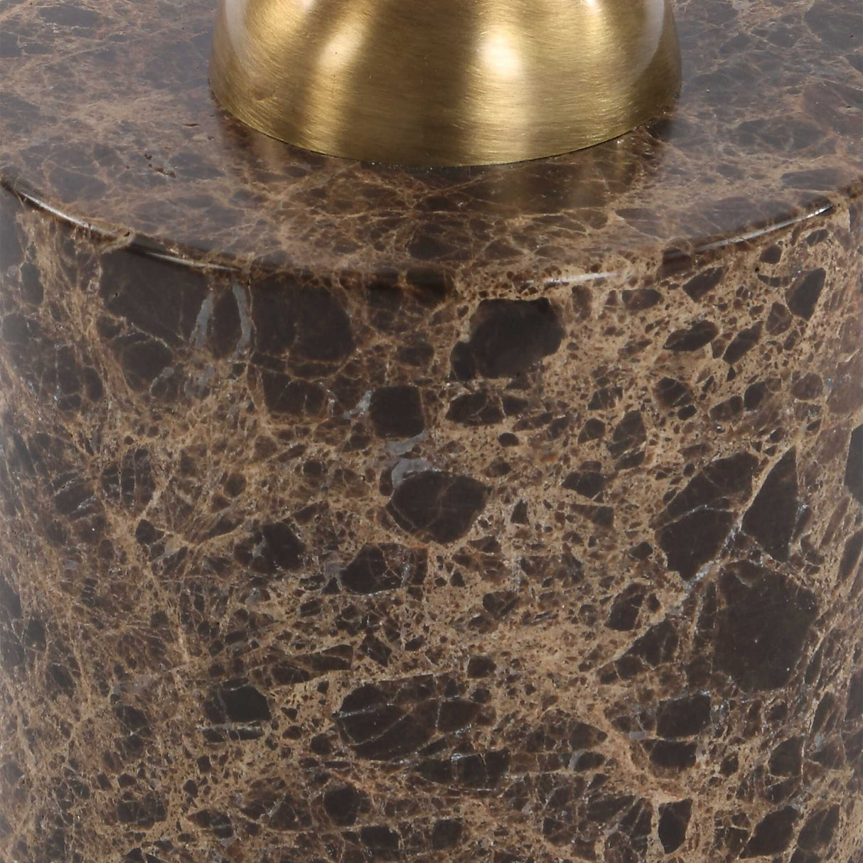   Brushed Brass Pedestal Drink Table | Oroa.com