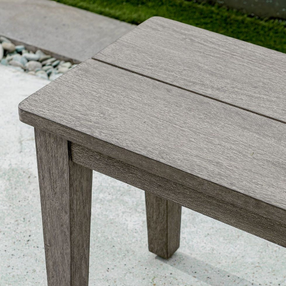   Rustic Gray Mahogany Bench | Oroa.com