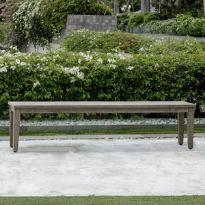   Rustic Gray Mahogany Bench | Oroa.com