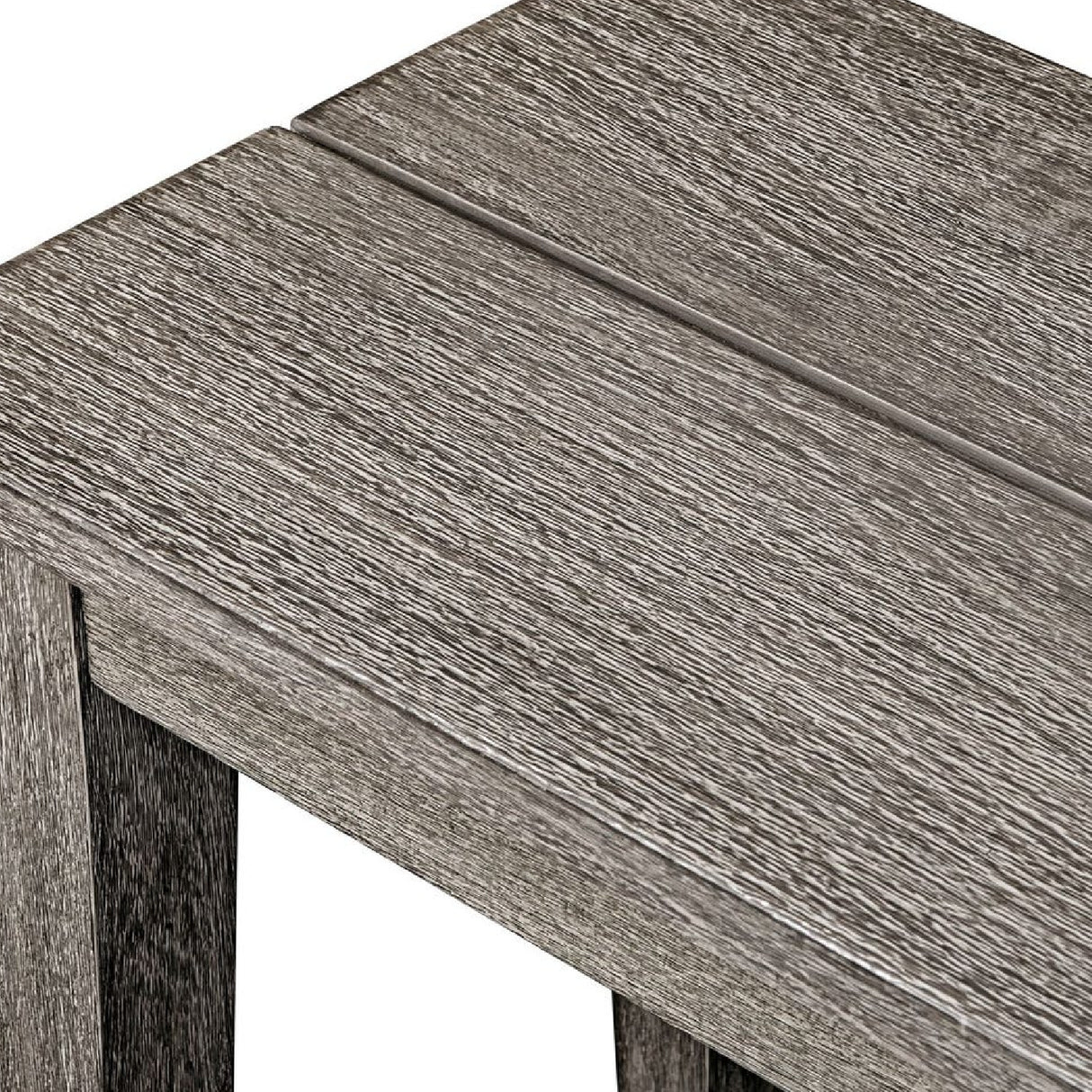   Rustic Gray Mahogany Bench | Oroa.com