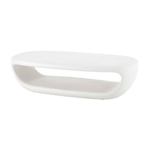   White Concrete Indoor/Outdoor Coffee Table | Oroa.com