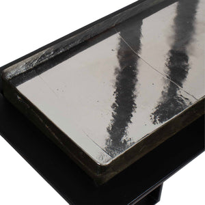  Cast Glass Pull-Up Accent Table | Oroa.com