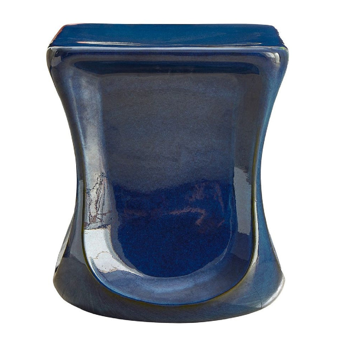   Blue Eartheware Indoor/Outdoor Garden Stool | Oroa.com