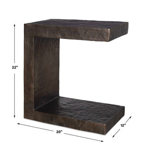   Golden Bronze Indoor/Outdoor Side Table | Oroa.com