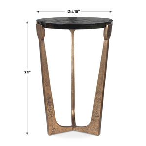   Round Glass Indoor/Outdoor Accent Table | Oroa.com