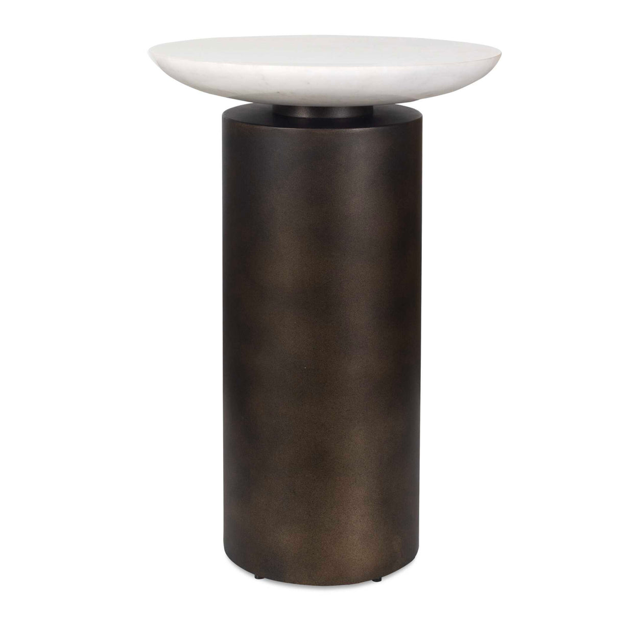   Cylindrical Bronze Indoor/Outdoor Accent Table | Oroa.com