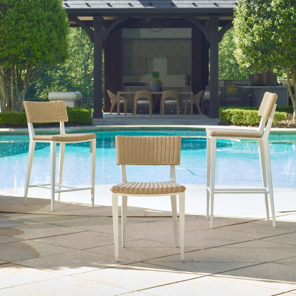   Wicker Outdoor Bar Stool | Oroa.com