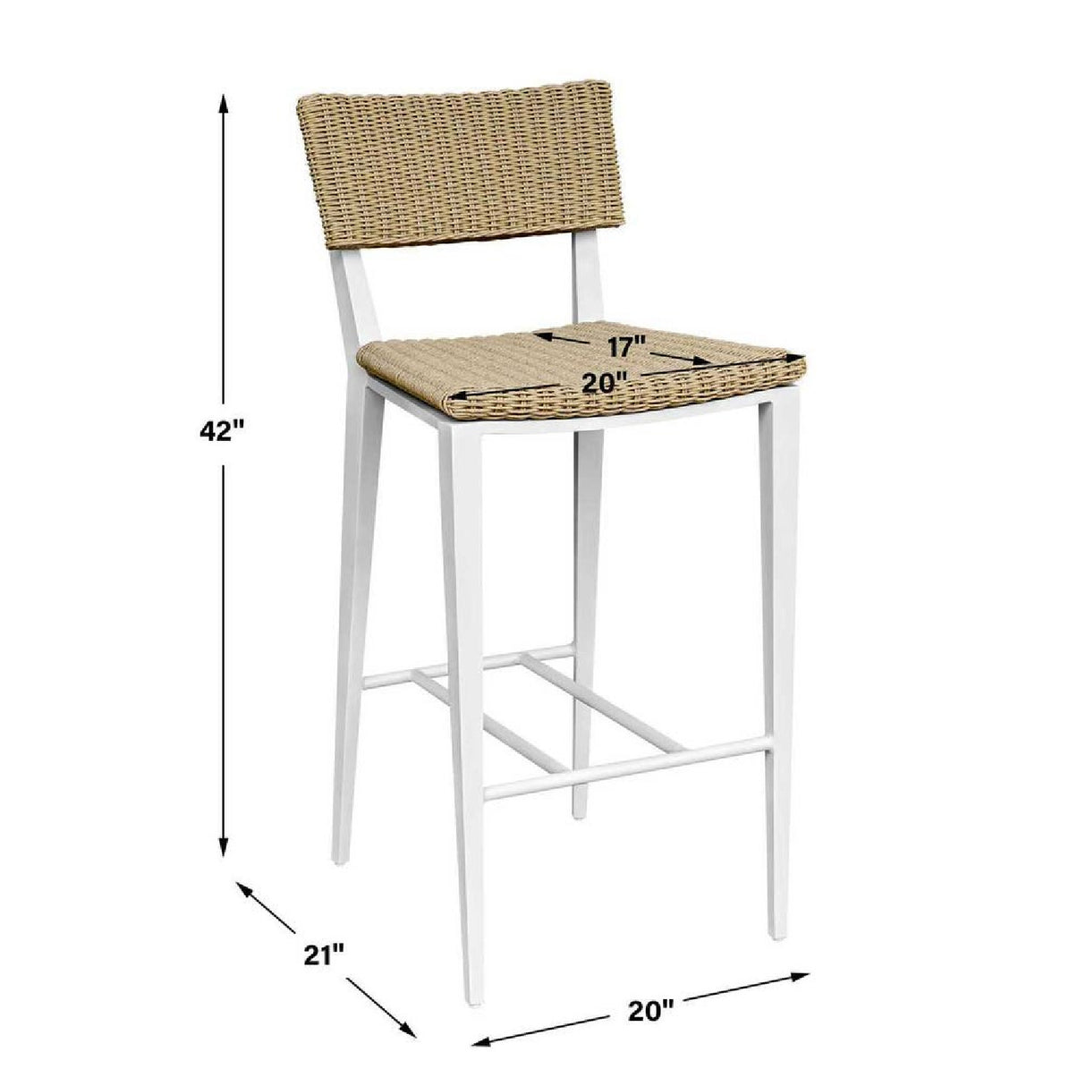   Wicker Outdoor Bar Stool | Oroa.com