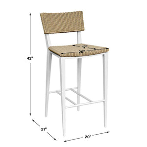   Wicker Outdoor Bar Stool | Oroa.com