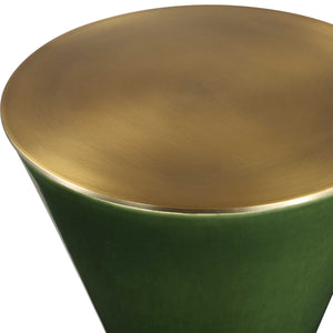  Green Ceramic Hourglass Drink Table | Oroa.com