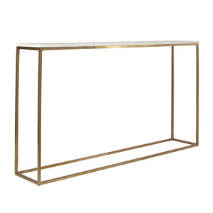   White Marble Minimalist Console Table | Oroa.com