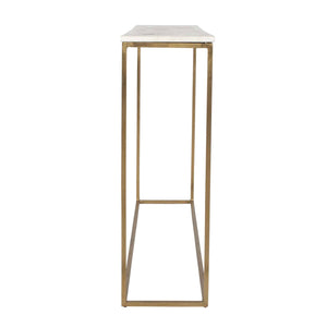   White Marble Minimalist Console Table | Oroa.com