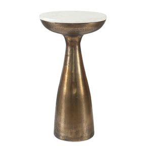   Antique Brass Indoor/Outdoor Drink Table | Oroa.com