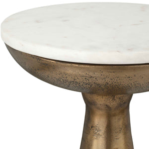   Antique Brass Indoor/Outdoor Drink Table | Oroa.com