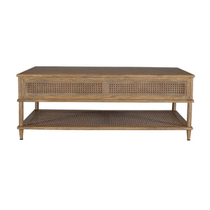   2-Drawer Rattan Cane Coffee Table | Oroa.com