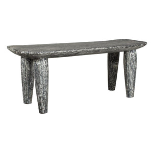   Hand-Carved Suar Wood Bench | Oroa.com