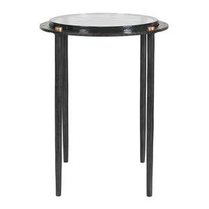   Textured Cast Glass Accent Table | Oroa.com