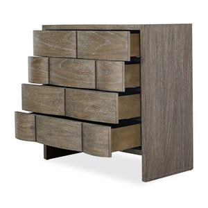   Brown Wooden 4-Drawer Chest | Oroa.com