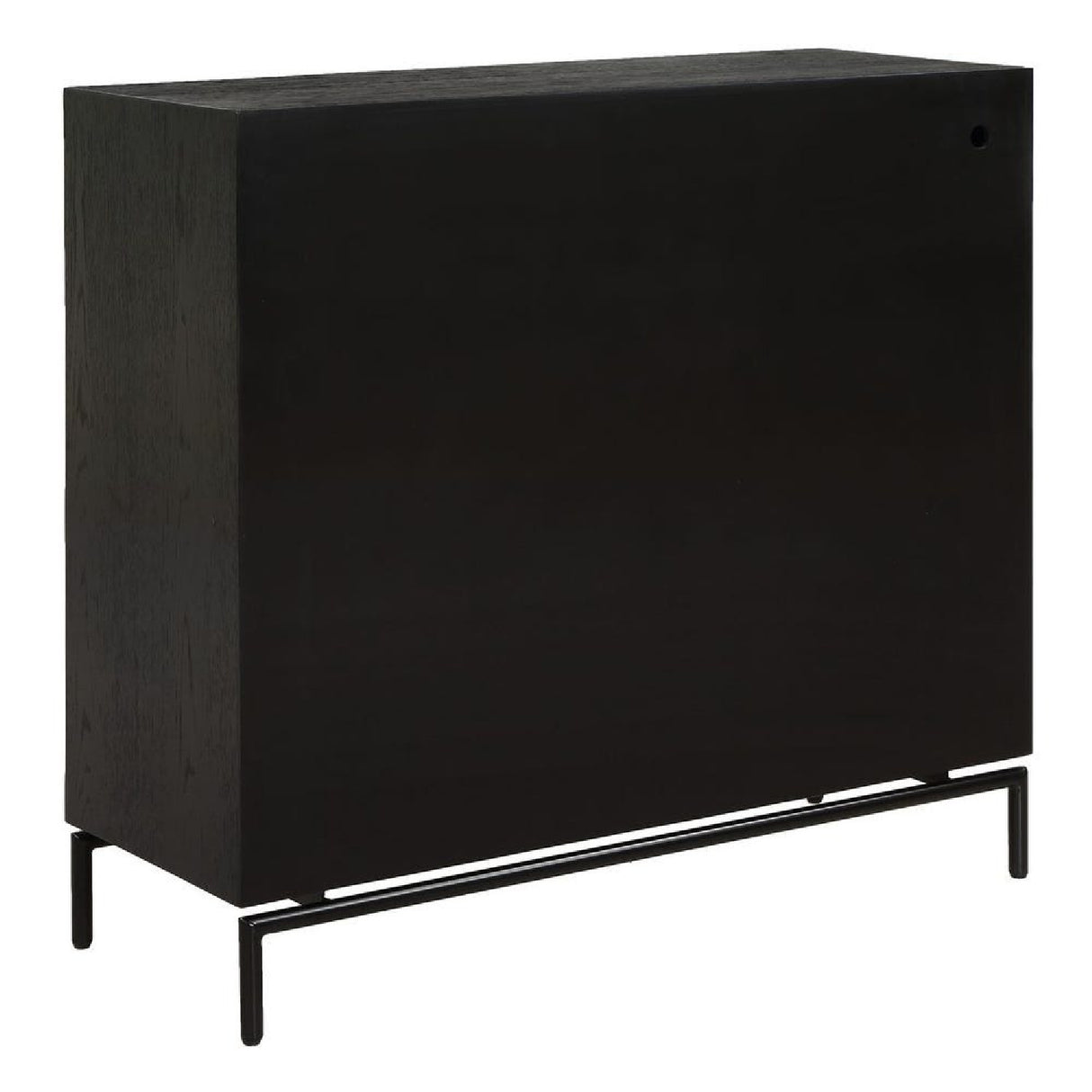   Black Fir Wood 2-Door Cabinet | Oroa.com