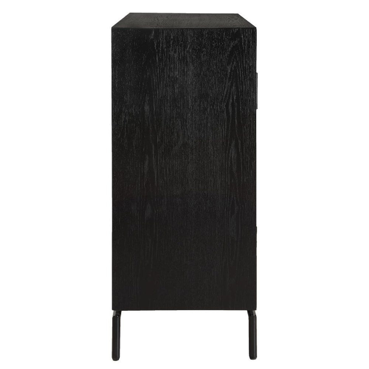   Black Fir Wood 2-Door Cabinet | Oroa.com