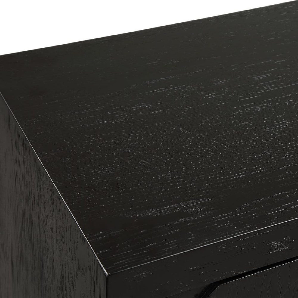   Black Fir Wood 2-Door Cabinet | Oroa.com