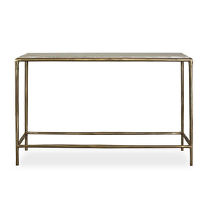   Brass Framed Marble Console Table | Oroa.com