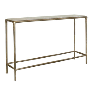   Brass Framed Marble Console Table | Oroa.com