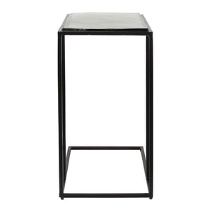   Cast Glass C-Shaped End Table | Oroa.com