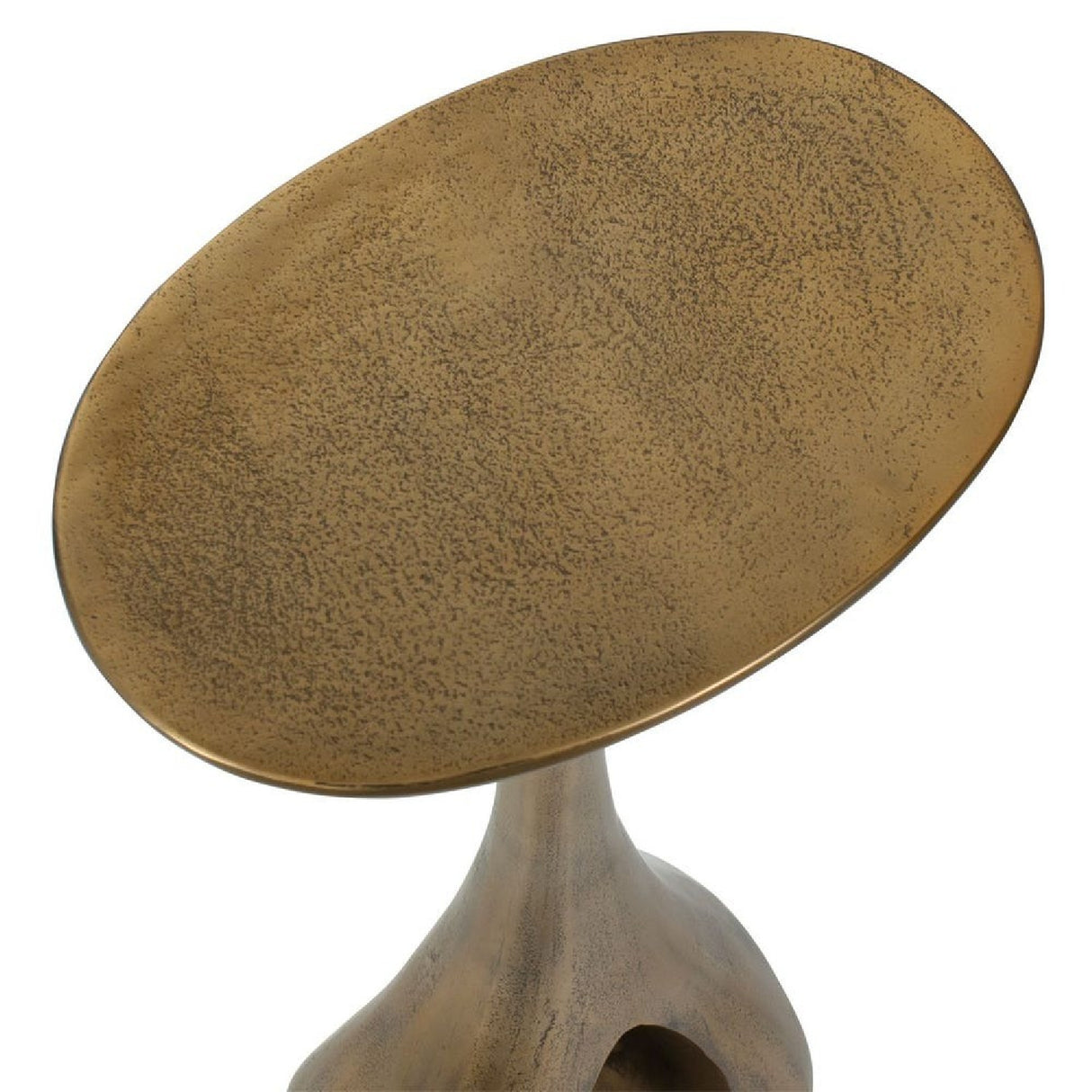   Antique Brass Indoor/Outdoor Accent Table | Oroa.com